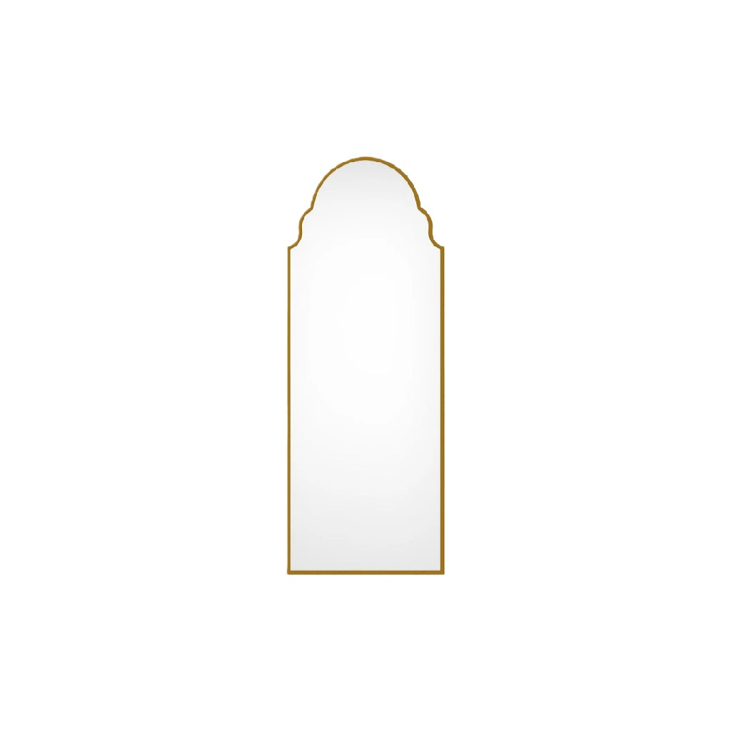 Miroir pleine longueur arche encadré doré
