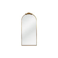 Miroir classique en arc avec cadre orné doré